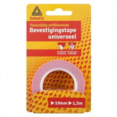 Bevestigingstape 19mmx1,5m Deltafix - Deltafix Bevestigingstape 19mmx1,5m Deltafix - Deltafix
