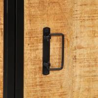 Nachtkastje 40x30x52,5 cm massief ruw mangohout - thumbnail