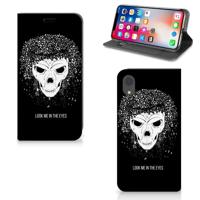 Mobiel BookCase Apple iPhone Xr Skull Hair - thumbnail
