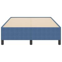 Bedframe Blauw 120 x 190 cm Katoenen stof - thumbnail