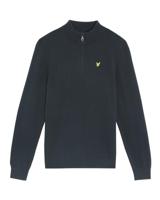 Lyle & Scott winter sweater jongens - donker navy blauw - 1/4 rits - thumbnail