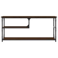Tv-meubel 103x38x46,5 cm bewerkt hout staal bruineikenkleurig - thumbnail