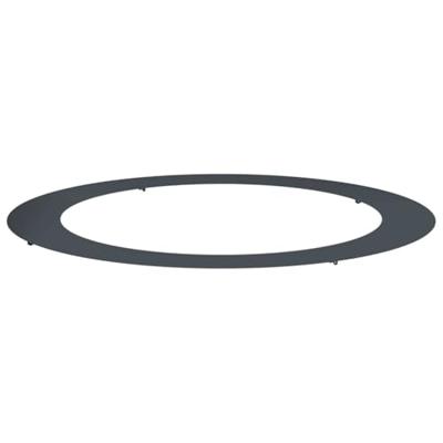 VidaXL Geschikt voor platte boomring antraciet ø90 / 120 cm staal