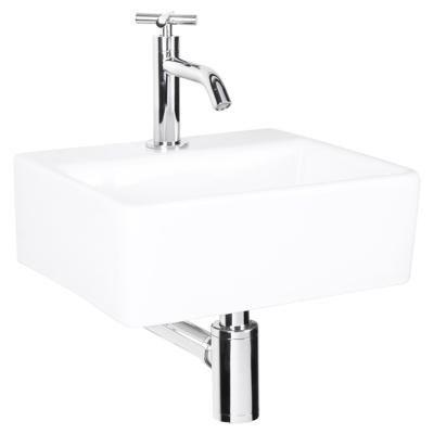 Fonteinset Differnz Argus 11.5x33x28.5 cm Keramiek Wit (inclusief kraan sifon en afvoer)