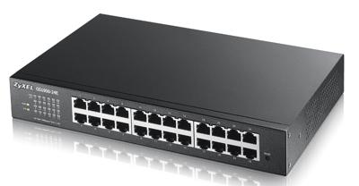 Zyxel Smart Switch. 8-poorts Wallmount 8-port zwart