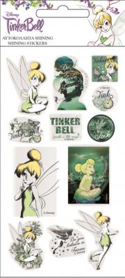 Disney stickers Tinkerbell glanzend meisjes vinyl groen/roze Disney stickers Tinkerbell glanzend meisjes vinyl groen/roze