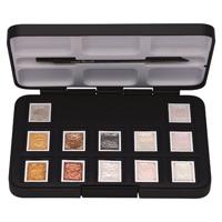 Van Gogh aquarelverf, pocketbox met 12 napjes, metallic- en interference kleuren - thumbnail