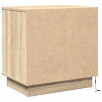 Nachtkastje 2 pcs Sonoma eiken 50 x 34.5 x 50 cm. Bewerkt hout - thumbnail