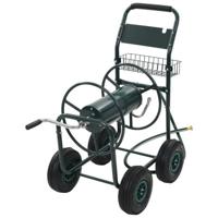 Tuinslangtrolley met 1/2" slangkoppeling 75 m staal - thumbnail