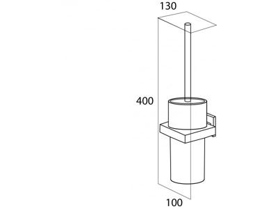 Tiger Items toiletborstelgarnituur RVS