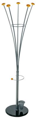 Alco AL-2803 Kapstok Metaal Zilver 5 Haken, Incl. Paraplustandaard Alco AL-2803 Kapstok Metaal Zilver 5 Haken, Incl. Paraplustandaard