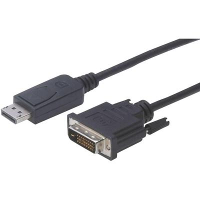 Digitus DB-340301-020-S DisplayPort-kabel DisplayPort / DVI Adapterkabel DisplayPort-stekker, DVI-D 24+1-polige stekker 2.00 m Zwart Rond, Afgeschermd Digitus DB-340301-020-S DisplayPort-kabel DisplayPort / DVI Adapterkabel DisplayPort-stekker, DVI-D 24+1-polige stekker 2.00 m Zwart Rond, Afgeschermd