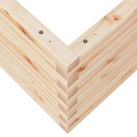 VidaXL Plantenbak 60x60x45,5 cm massief grenenhout - thumbnail
