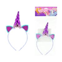 Dream Horse diadeem eenhoorn paars - thumbnail