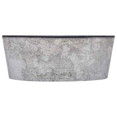 VidaXL Gootsteen ø40x15 cm marmer zwart