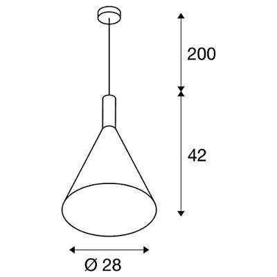 SLV PHELIA 20 1002950 Hanglamp E27 23 W Goud SLV PHELIA 20 1002950 Hanglamp E27 23 W Goud