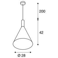 SLV Design hanglampPhelia Ø 28cm - 1002950 - thumbnail