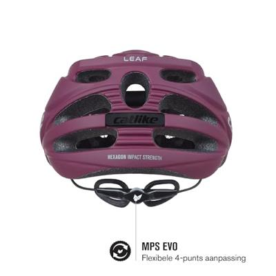 Buzaglo Catlike mtb helm leaf maat l 58-60cm burgundy