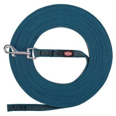 Trixie hondenriem sleeplijn met rubber anti slip petrol blauw Trixie hondenriem sleeplijn met rubber anti slip petrol blauw