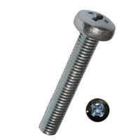 Dresselhaus draadschroef threaded bolts 6 x 40mm pan head/cross recess - thumbnail