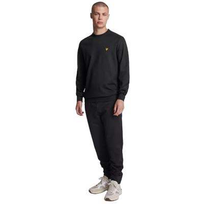 Lyle and Scott Crew Neck Fly Fleece Casual Sweater Heren XL