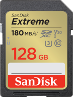 SanDisk extreme sdxc 128 gb geheugenkaart (uhs-i u3, class 10, v30) - thumbnail