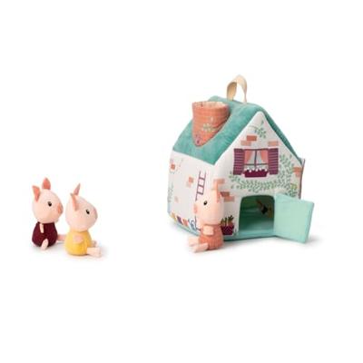 Huis van de wolf en de 3 biggetjes LILLIPUTIENS meerkleurig Huis van de wolf en de 3 biggetjes LILLIPUTIENS meerkleurig