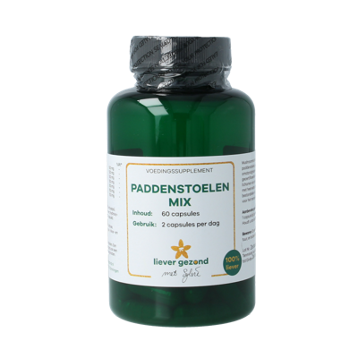 Liever Gezond Paddenstoelenmix 525mg bio 60 Vegetarische capsules