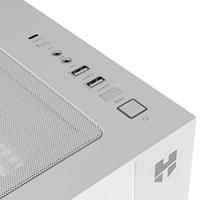 ATX Semi-toren BehuizingNox NXHUMMERASTRAWH Wit Ventilator x 4 - thumbnail