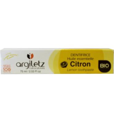 Argiletz Tandpasta citroen 75 Milliliter