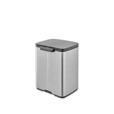 Brabantia Bo afvalemmer 7 liter met kunststof binnenemmer matt steel fingerprint proof