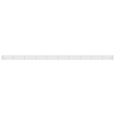 Gaashek met flens 0,8x25 m zilverkleurig - thumbnail