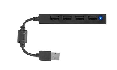 SpeedLink Snappy Slim USB 2.0-hub 4 poorten Zwart