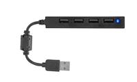 SpeedLink Snappy Slim USB 2.0-hub 4 poorten Zwart - thumbnail