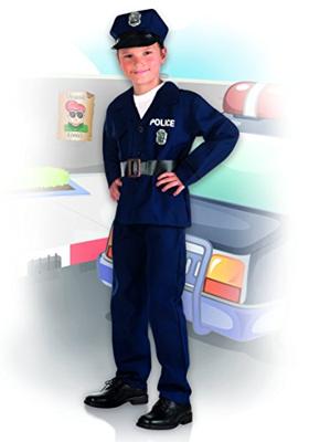 Boland kinderkostuum politieagent, 7-9 jaar
