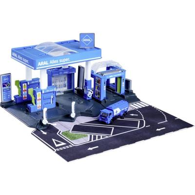 Majorette Petrol Station Aral + 1 Vehicle Tankstationset (model)