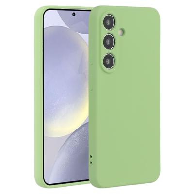 Lunso Samsung Galaxy S25 Plus hoesje - Flexibel siliconen Backcover Lichtgroen Lunso Samsung Galaxy S25 Plus hoesje - Flexibel siliconen Backcover Lichtgroen