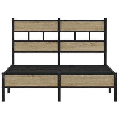 Bedframe zonder matras hout sonoma eikenkleurig 120x190 cm