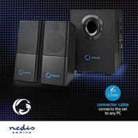 Nedis GSPR10021BK Gaming-luidsprekers 2.1 Over Usb Gevoed 3,5 Mm Jack Rms 11w - thumbnail