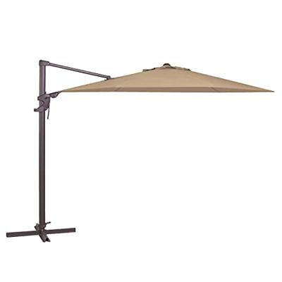 Zweefparasol Monaco flex Zijwaarts Kantelbaar 330 cm Polyester ecru zonwering Madison - Madison