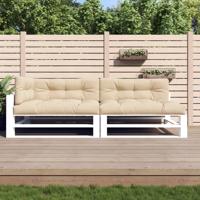VidaXL Palletkussens 5 st stof beige - thumbnail