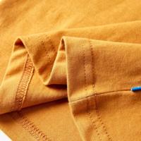 Kindershirt met lange mouwen dinosaurusprint 128 donkerokerkleurig - thumbnail