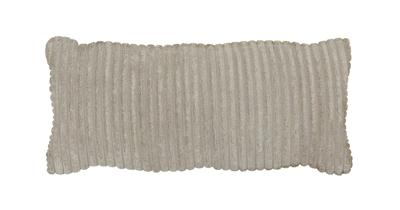 WOOOD Sierkussen 'Bean' 30 x 70cm, Rib, kleur Naturel