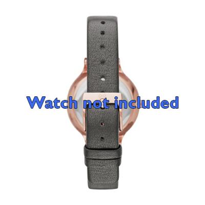 Horlogeband Skagen SKW2267 / 249XXXX / 11XXXX / 74XXXX - Leder Grijs 12mm