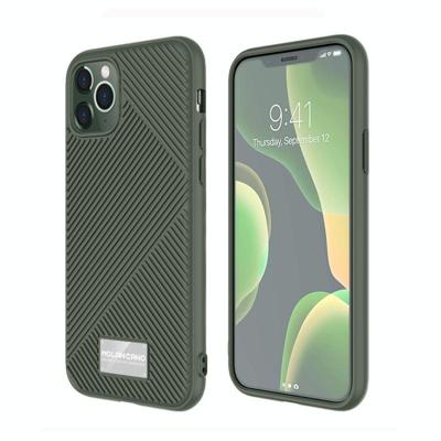 Voor iPhone 11 Pro MOLANCANO JELLINE BUMPER schokbestendige TPU beschermhoes (Army Green)