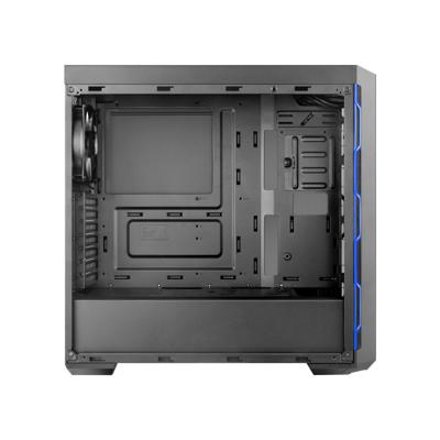 MasterBox MB600L - Midtowermodel - ATX - geen voeding ( ATX ) - USB/Audio - zwart met blauwe rand - zonder ODD MasterBox MB600L - Midtowermodel - ATX - geen voeding ( ATX ) - USB/Audio - zwart met blauwe rand - zonder ODD