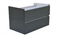 Wiesbaden Vision onderkast+2 laden 80x46 hoogglans grijs - thumbnail