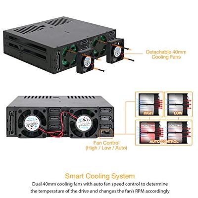 Icy Dock MB326SP-B 6x2,5 SATA hot swap Rack (1U) Zwart disk array Icy Dock MB326SP-B 6x2,5 SATA hot swap Rack (1U) Zwart disk array