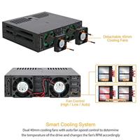 Icy Dock MB326SP-B 6x2,5 SATA hot swap Rack (1U) Zwart disk array - thumbnail