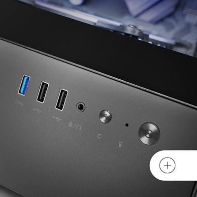 ATX Semi-toren BehuizingMars Gaming MCXO Zwart